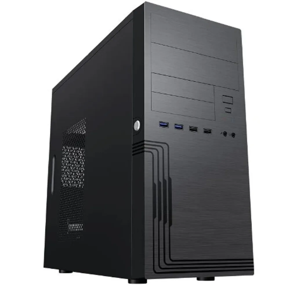 Корпус Powerman ES555BK, MiniTower, ATX, БП 500 Вт, фото 2