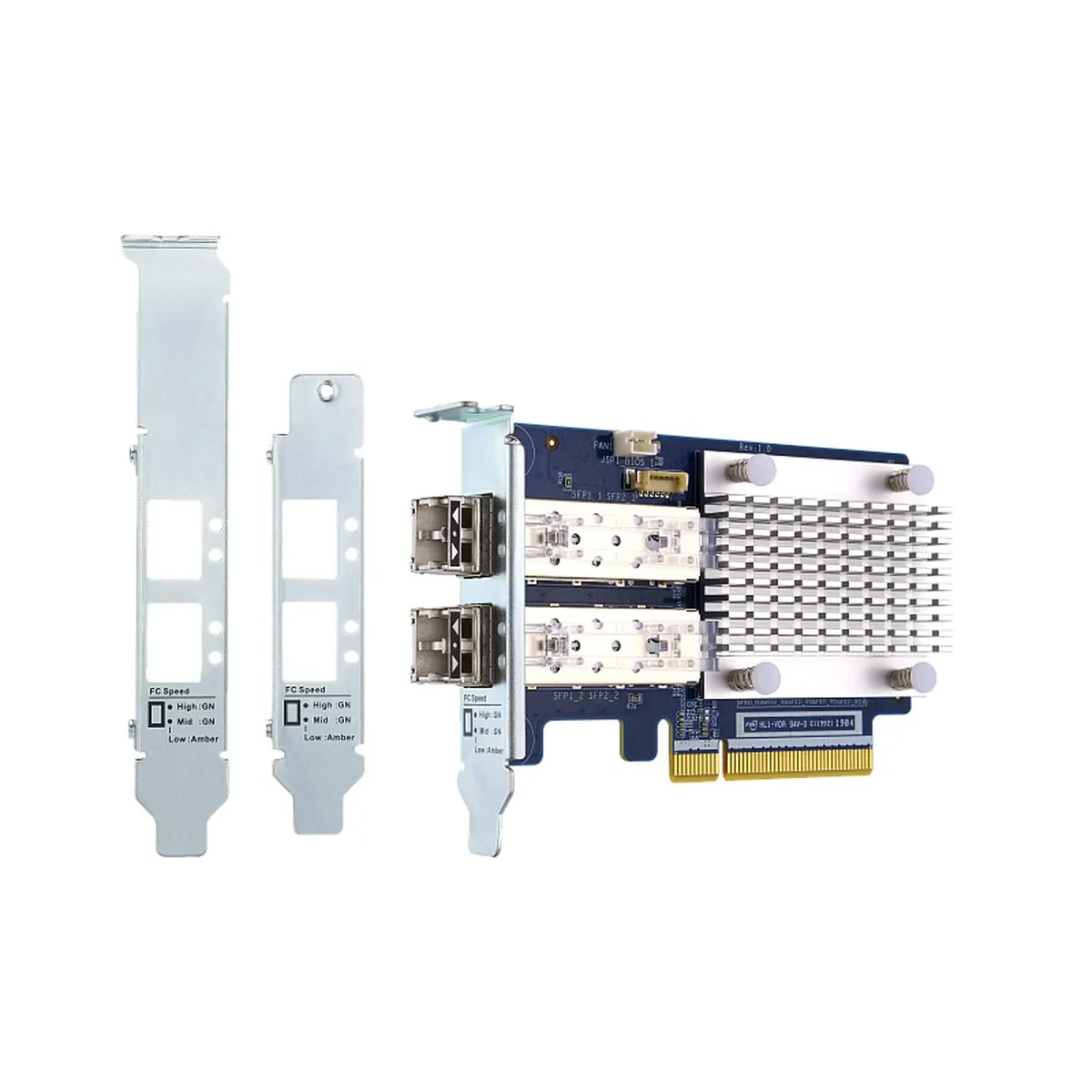 Сетевой адаптер QNAP QXP-32G2FC, 2x32 Гбит/с Fibre Channel, PCIe Gen3 x8