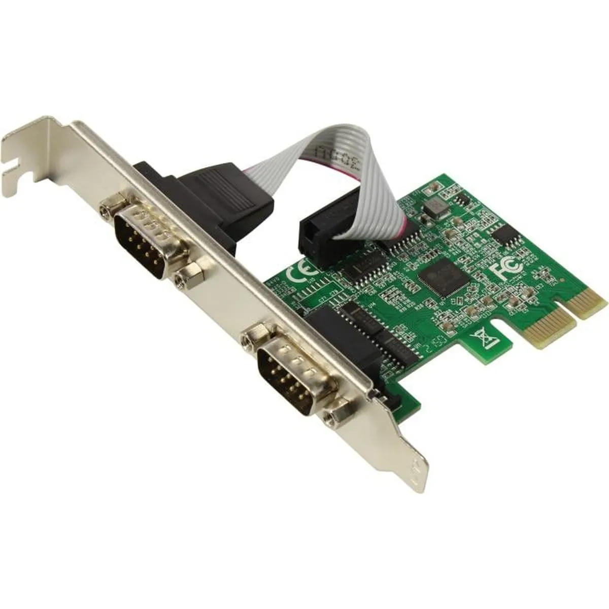 Контроллер KS-IS KS-575, PCI-Express x1, 2× COM RS-232 DB9M