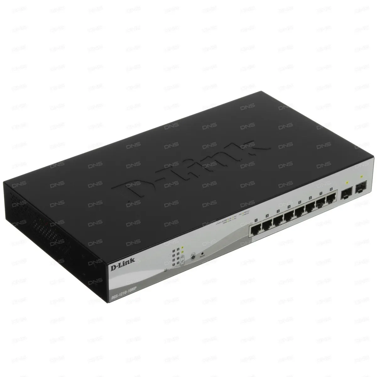 Коммутатор D-Link DGS-1210-10MP/FL1A/FL2A, L2+, 8×1GbE PoE+, 2×SFP, 130 Вт, фото 2