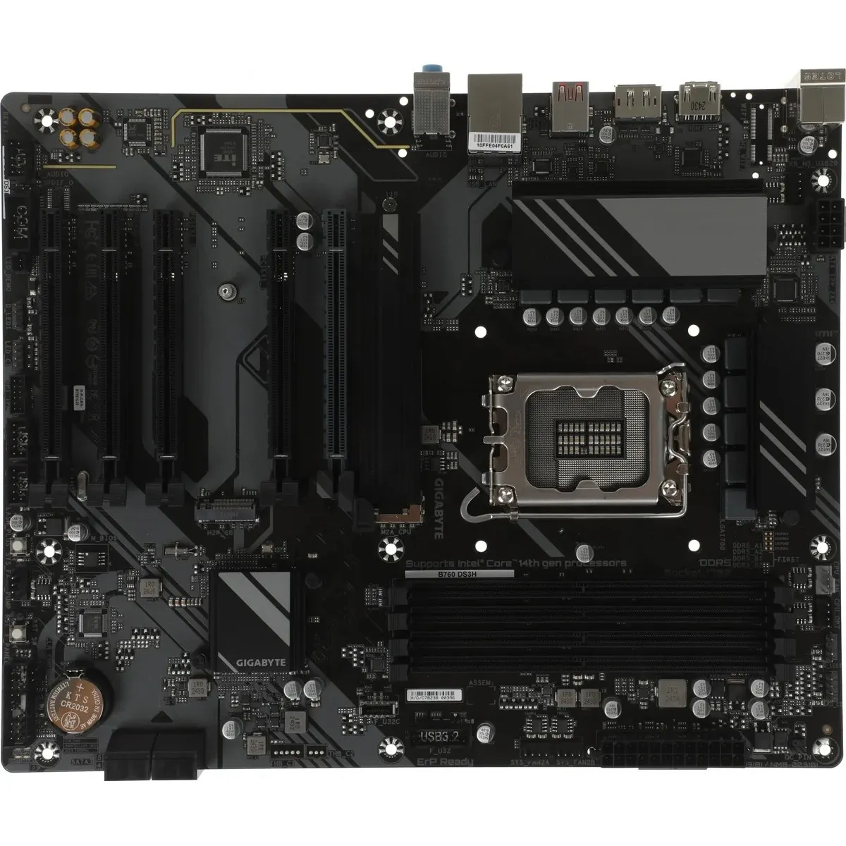 Материнская плата Gigabyte B760 DS3H, LGA1700, Intel B760, 4×DDR5, ATX