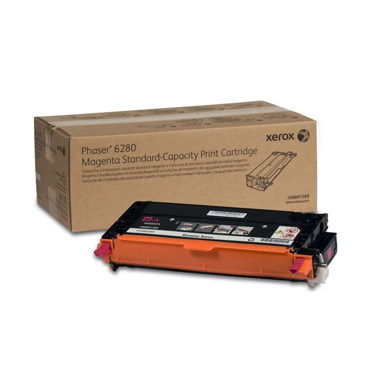 Картридж Xerox 106R01389, пурпурный, 2200 страниц, для Phaser 6280