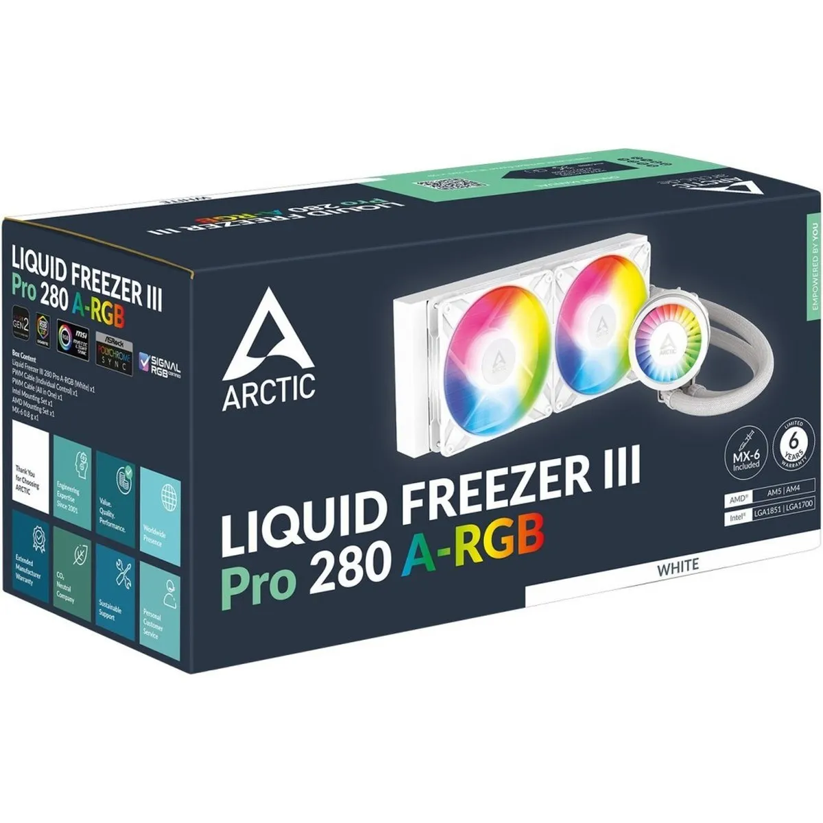 СЖО ARCTIC Liquid Freezer III Pro 280, 280 мм, 2×140 мм, LGA 1851/1700, AM4/AM5