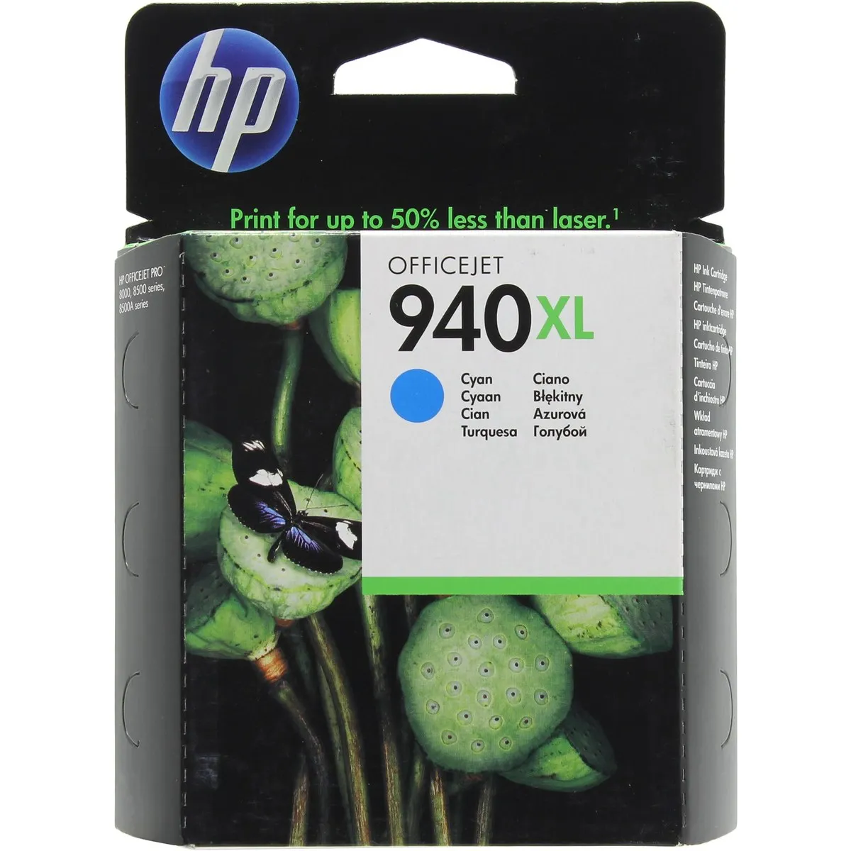 Картридж HP C4907AE (№940XL), голубой, повышенной ёмкости, 1400 стр.