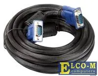 Кабель VCOM VVG6448-5M, VGA D-Sub 15-pin (M) — VGA D-Sub 15-pin (M), 5 м, 2 ферритовых фильтра, фото 2