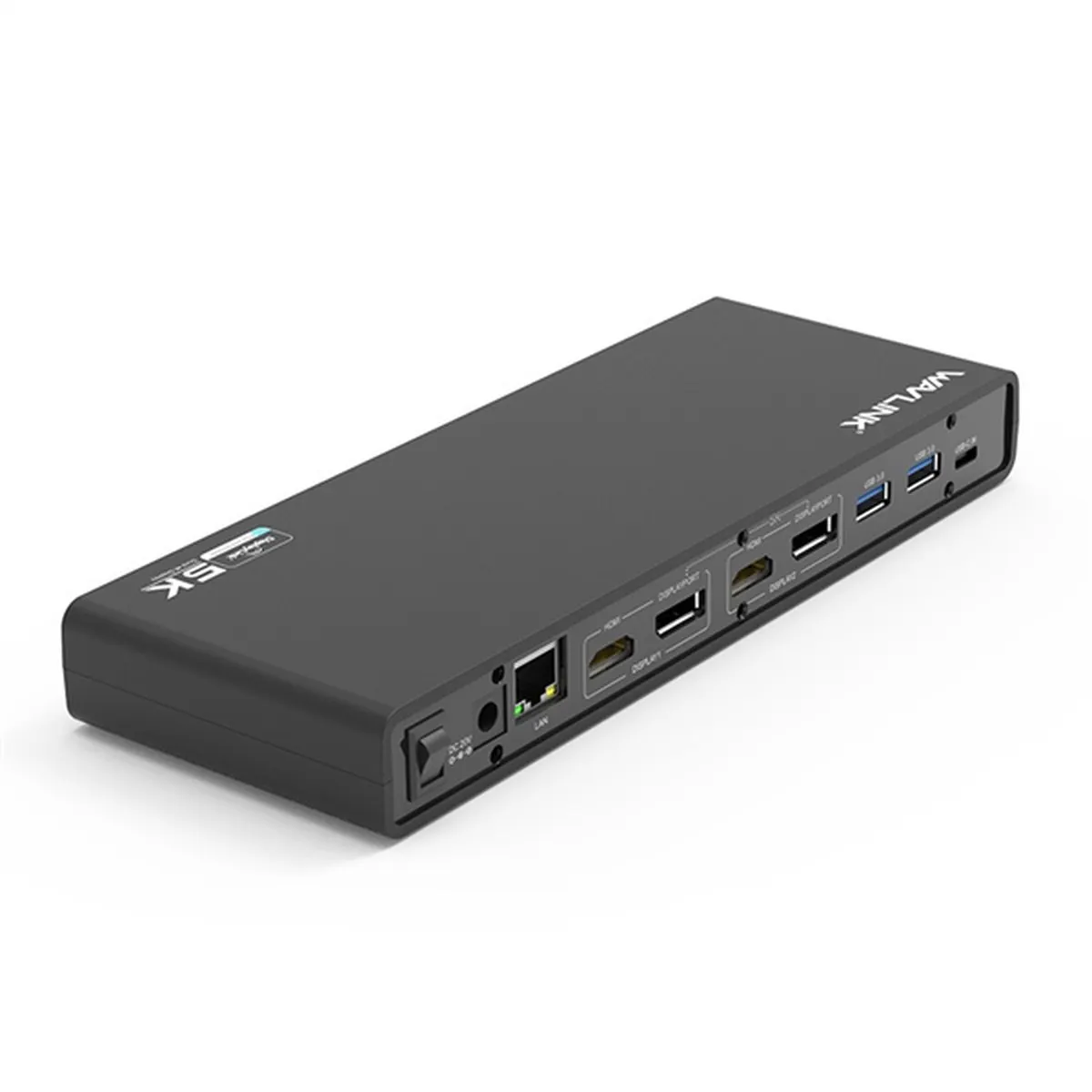 Док-станция WAVLINK WL-UG69DK1, USB-C/USB 3.0, 5K/Dual 4K, 6×USB 3.0, 2×DP, 2×HDMI, Gigabit LAN