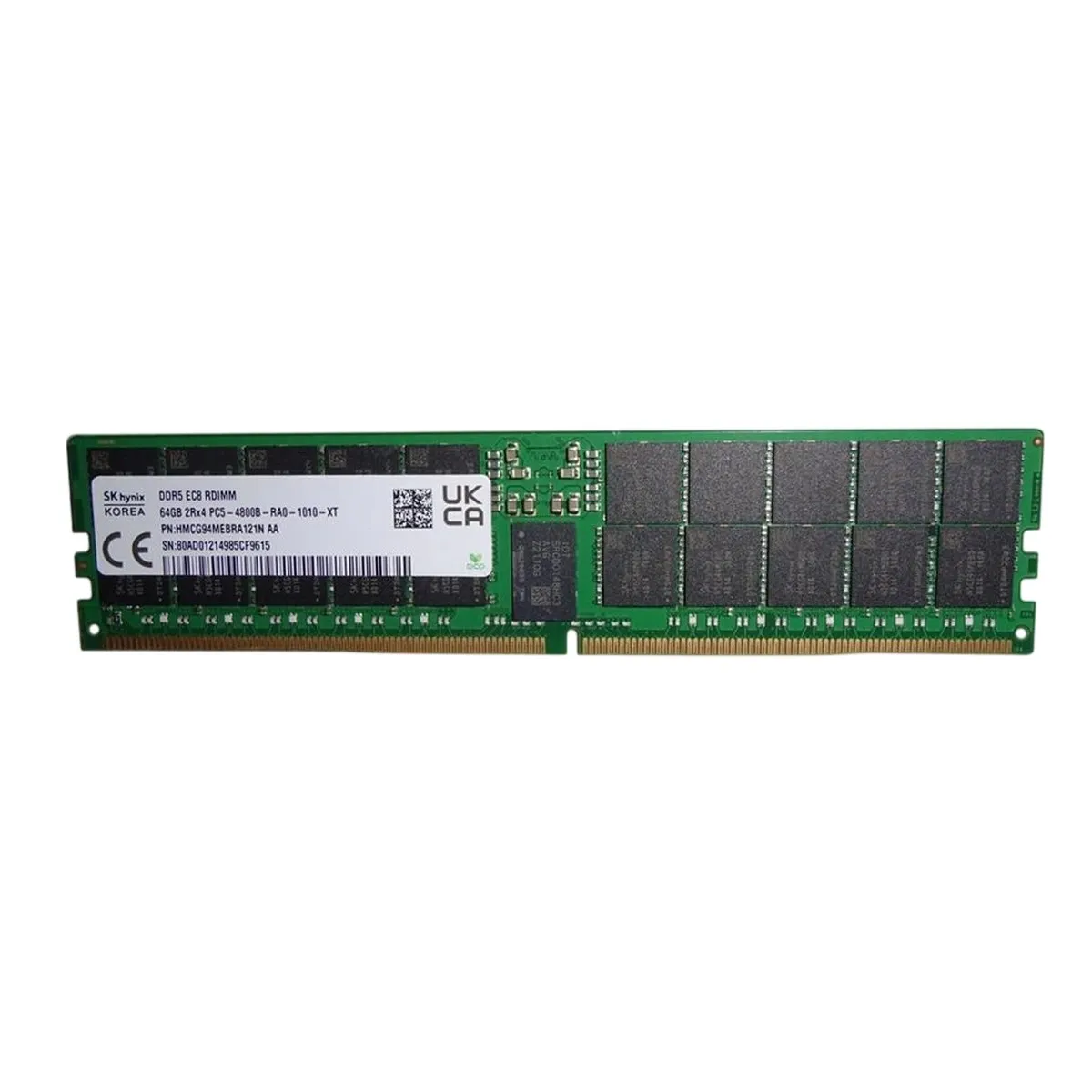 Модуль памяти Hynix HMCG94MEBRA121N, DDR5 RDIMM ECC, 64 ГБ, 4800 МГц