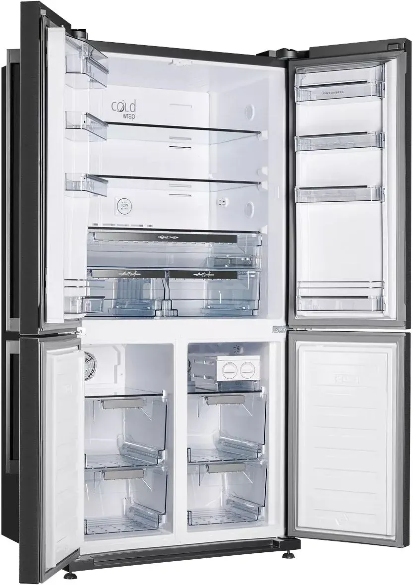 Холодильник Kuppersberg NMFV 18591 DX, Side-by-Side, 390/170 л, No Frost, 4 двери, фото 2