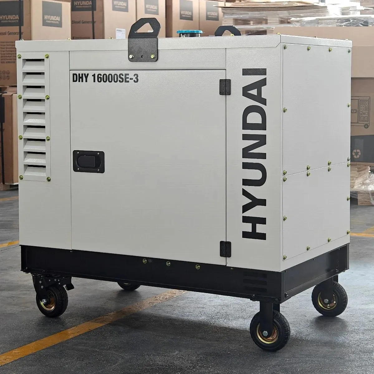 Генератор HYUNDAI DHY 16000SE-3, 13 кВт, дизельный, трехфазный, 380В