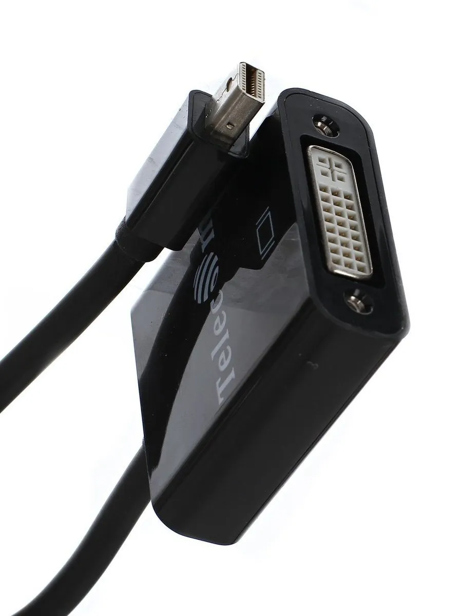 Адаптер Telecom TA6050, Mini DisplayPort (M) — DVI-I (F), 1920x1200, 0,2 м, фото 2