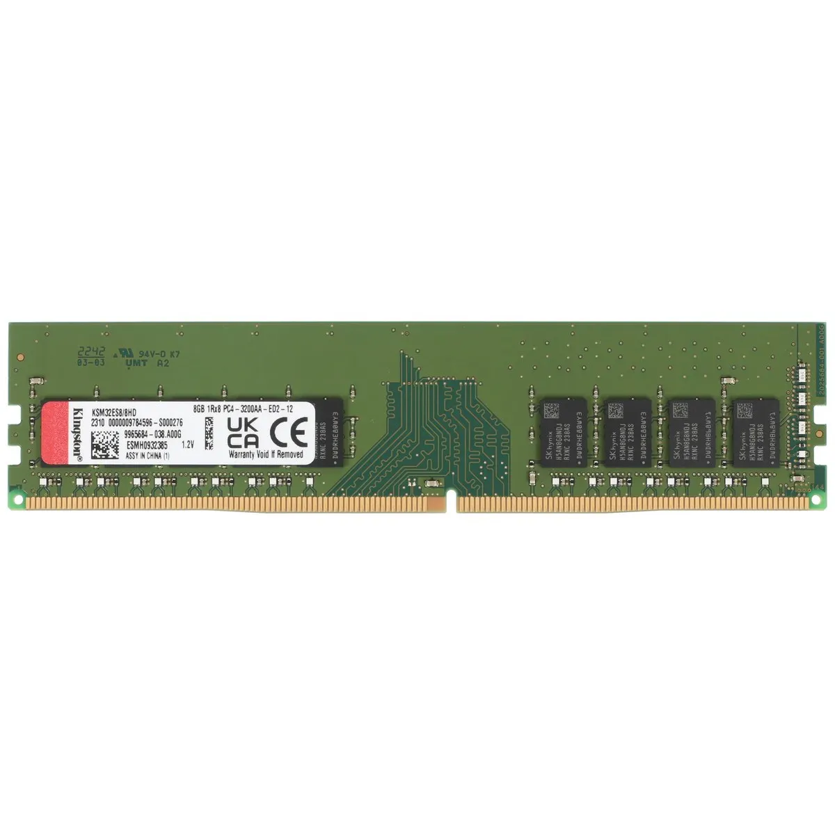 Модуль памяти Kingston KSM32ES8/8HD, DDR4 DIMM 8 ГБ, 3200 МГц, ECC, CL22