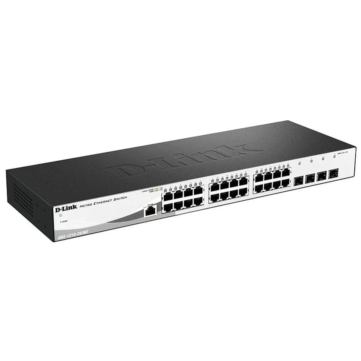 Коммутатор D-Link DGS-1210-28/ME/A2B, 24×1GbE, 4×SFP, L2+, 1U