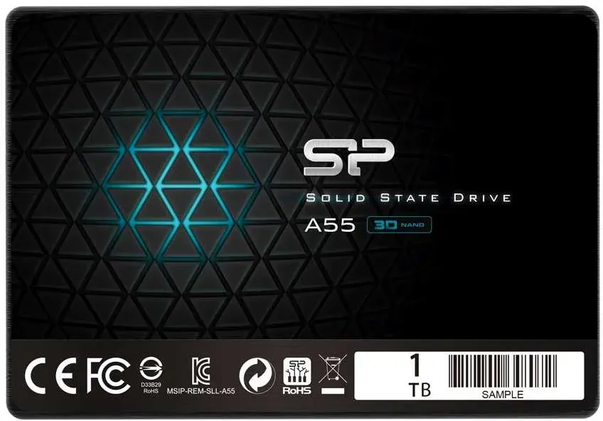 Накопитель SSD Silicon Power Ace A55 SP001TBSS3A55S25, 1 ТБ, SATA III, 2.5", 500/450 МБ/с, фото 2