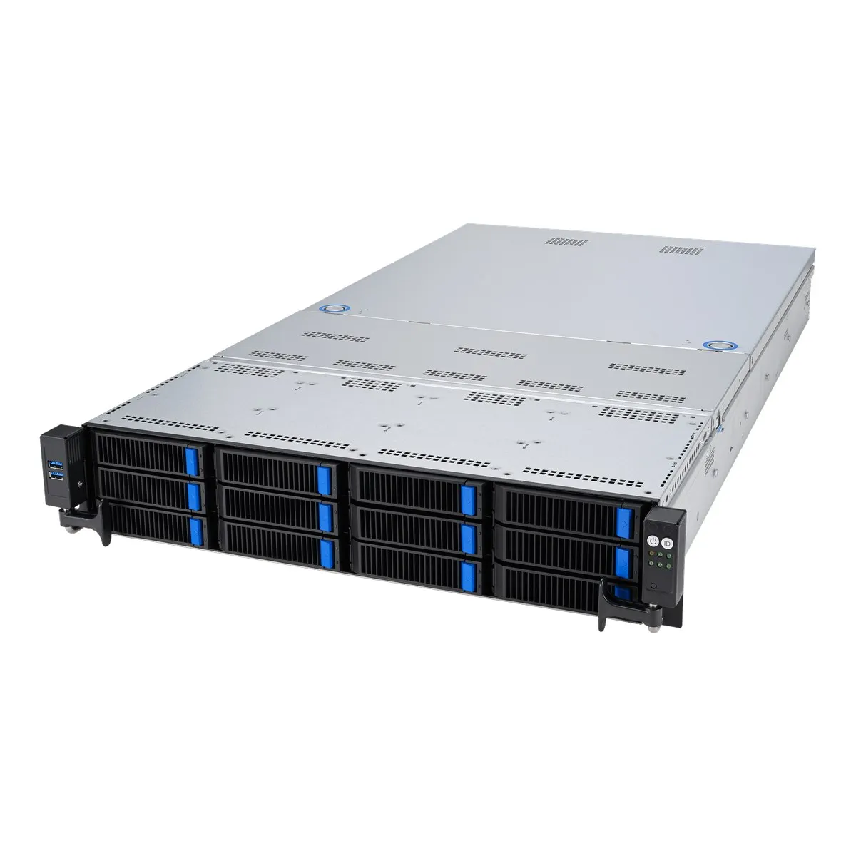 Серверная платформа ASUS RS720-E11-RS12U, 2U, 2×LGA4677, 32 DIMM DDR5, 1600 Вт