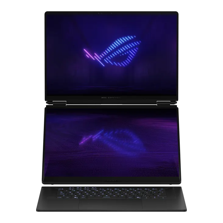 Ноутбук/ ASUS ROG Zephyrus Duo 16 GX651AX-SR118W Touch 16"(2880x1800 OLED (матовый))/Touch/Intel Ultra 9 386H(2.4Ghz)/65536Mb/1024PCISSDGb/noDVD/Ext:NVIDIA GeForce RTX 5090(24576Mb)/Cam/BT/WiFi/90WHr/war 1y/2.82kg/Stellar Grey/Win11Home + стилус; рюкзак, фото 2