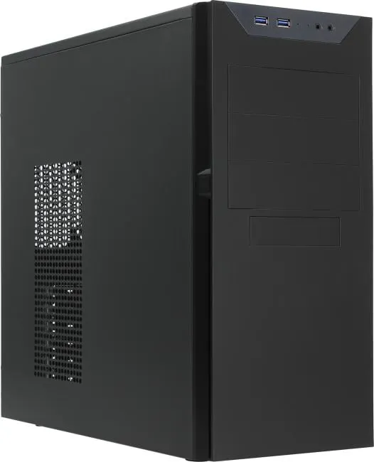 Корпус Powerman BA833BK, Miditower ATX, БП 600 Вт, 2×USB 3.0, фото 2