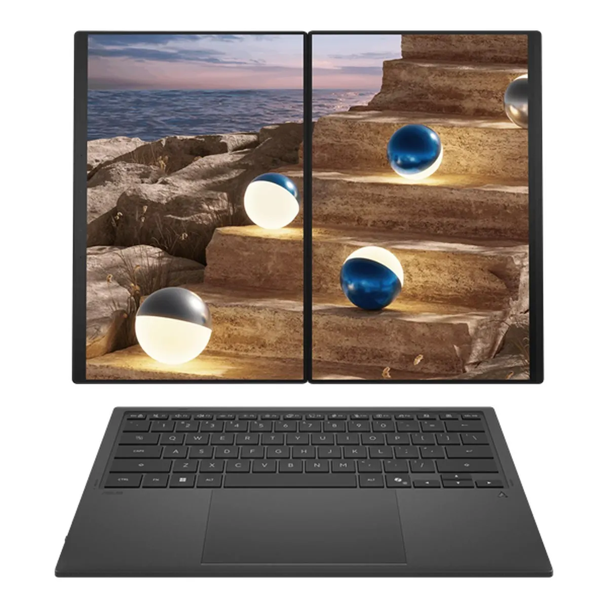 Ноутбук ASUS Zenbook Duo UX8407AA-SN197X, Core Ultra X9 388H, 32 ГБ, 2 ТБ, 14" 3K OLED