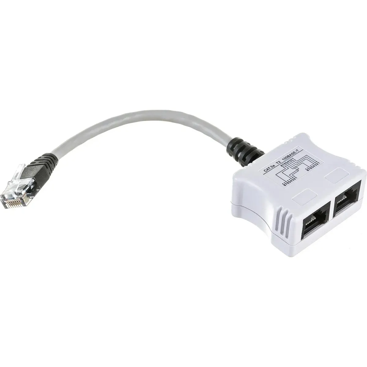 Разветвитель Siemon YT4-E2-E2, 1×RJ-45 → 2×RJ-45, 10BASE-T, Cat.3/Cat.5e