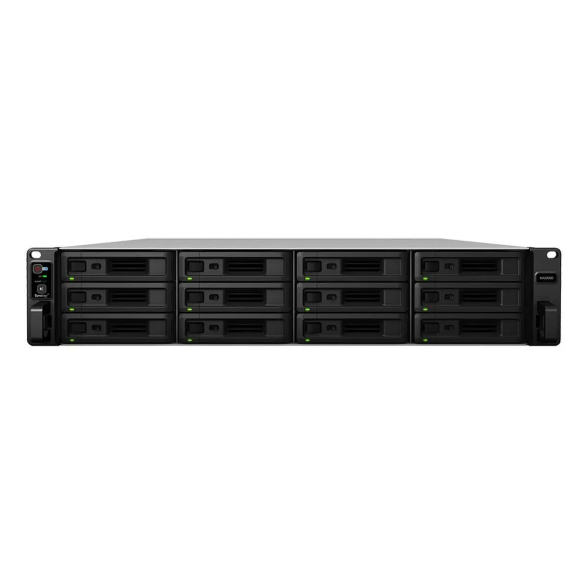 СХД Synology SA3200D, 2U Rack, 12 отсеков SAS, Xeon D-1521, 8 ГБ
