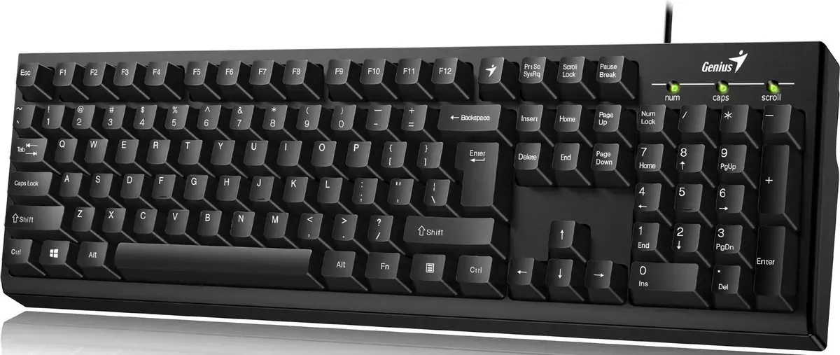 Клавиатура Genius Smart KB-100, проводная USB, 105 клавиш, мембранная, чёрная, фото 2