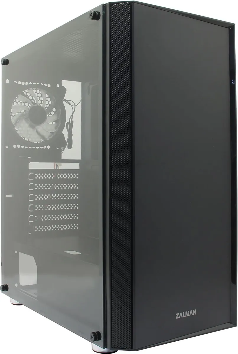 Корпус Zalman R2 Black, Midi Tower, ATX/EATX, закаленное стекло, фото 2