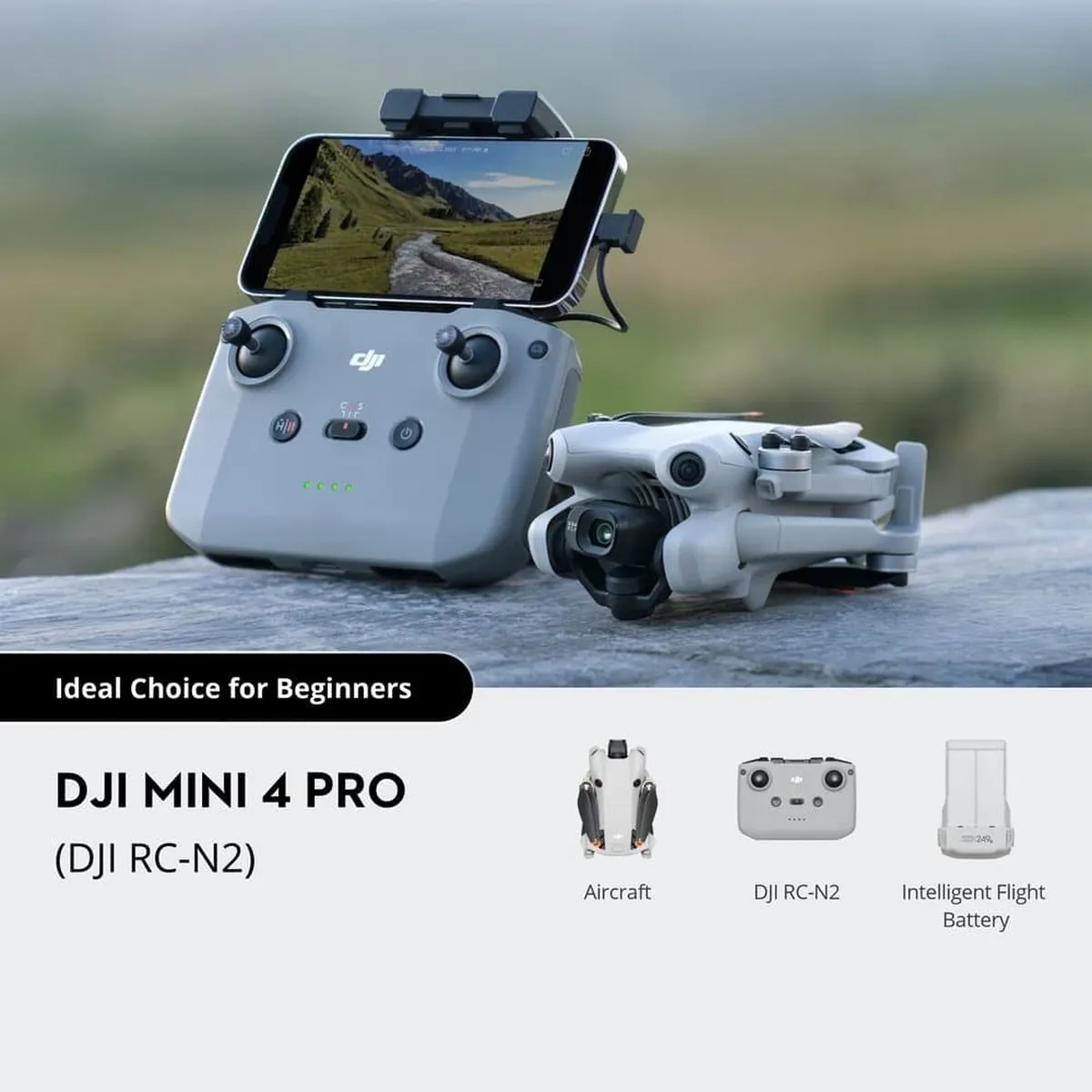 Квадрокоптер DJI Mini 4 Pro Standard Version (DJI RC-N2), 4K, 34 мин, 249 г