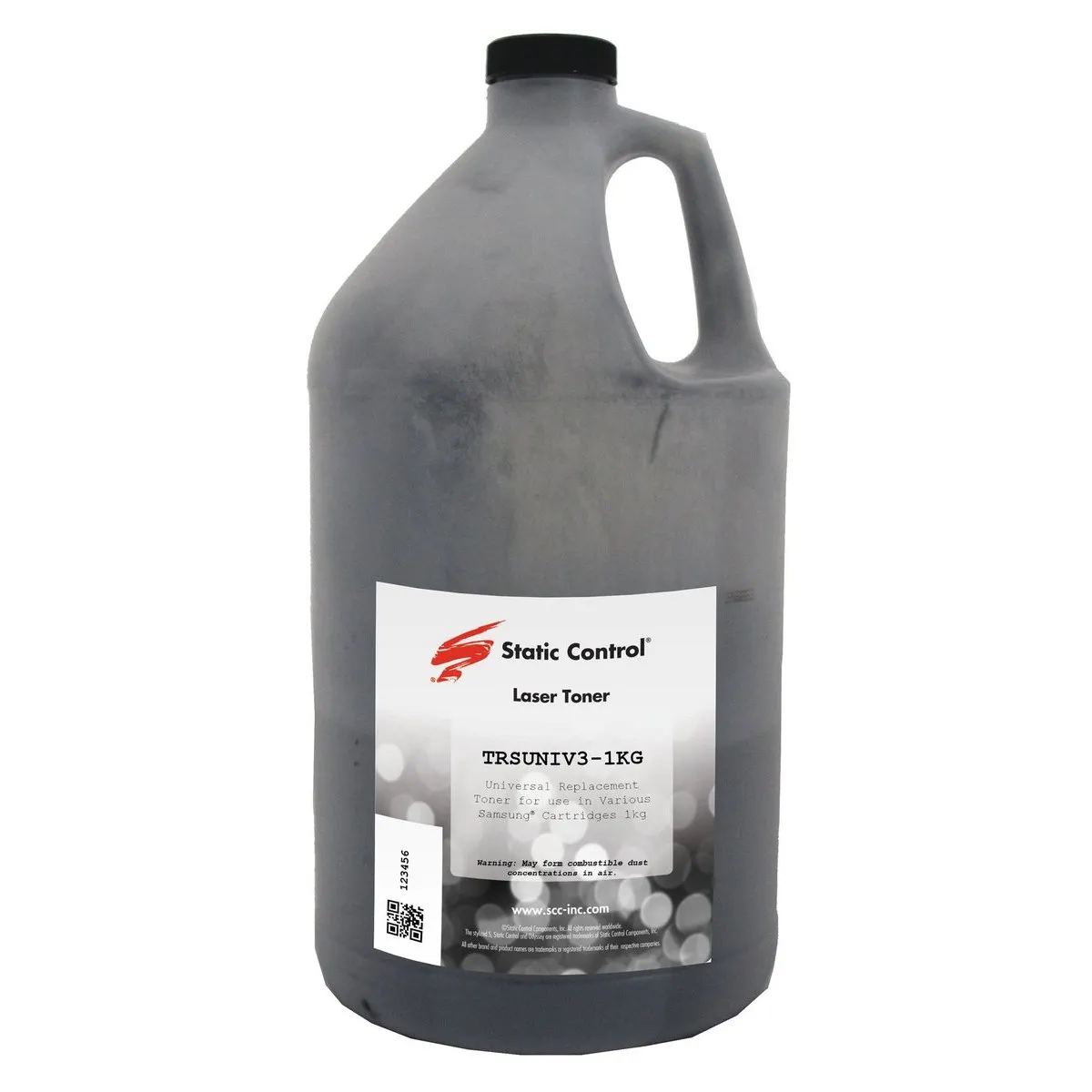 Тонер Static Control TRSUNIV3-1KG, чёрный, 1000 г, флакон, универсальный