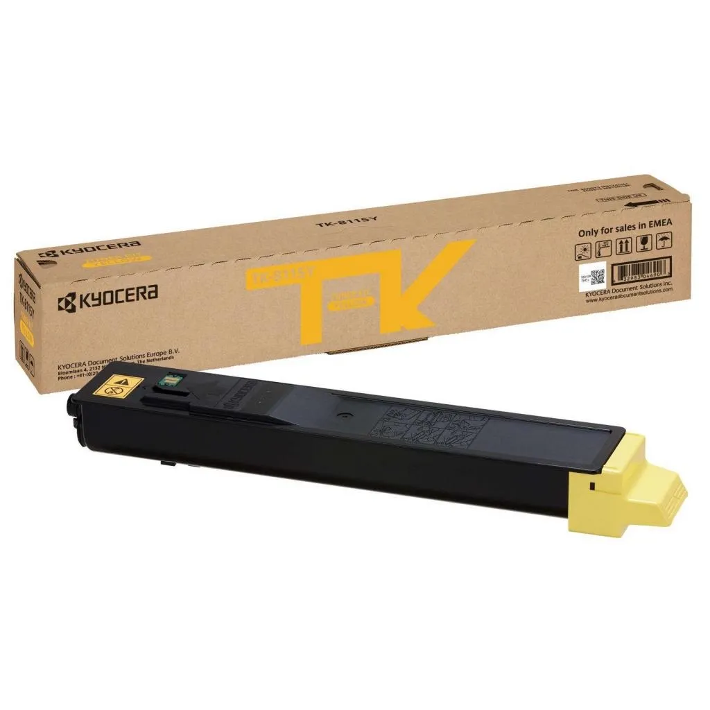 Тонер-картридж KYOCERA TK-8115Y (1T02P3ANL0), желтый, 6000 страниц, фото 2
