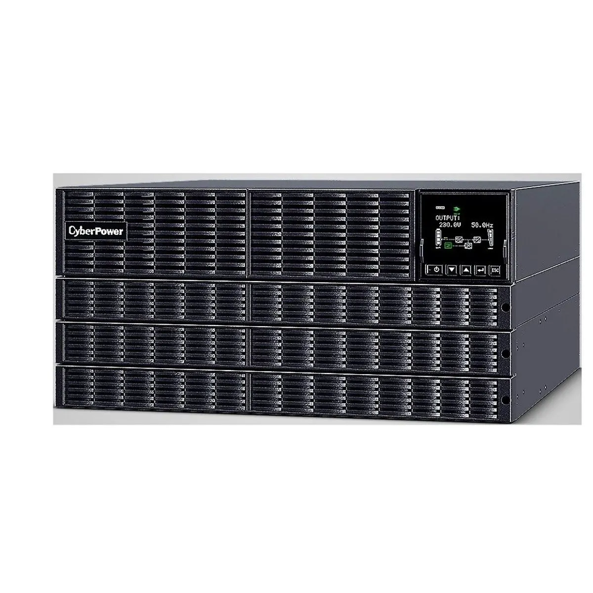 ИБП CyberPower OLS10KERT5U, онлайн, 10000 ВА/10000 Вт, 5U, 4×IEC C13, 4×IEC C19