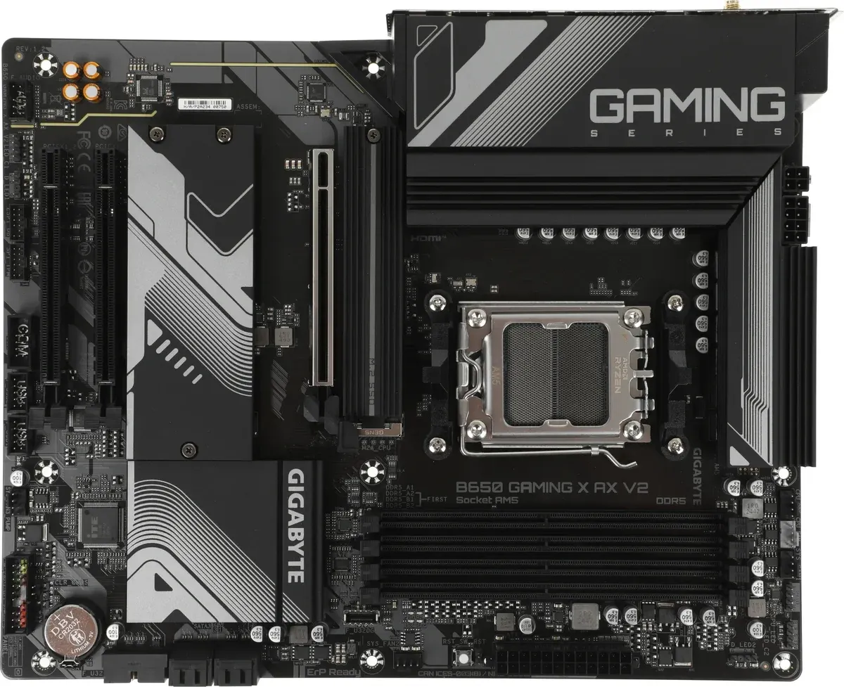 Материнская плата Gigabyte B650 GAMING X AX V2, Socket AM5, AMD B650, ATX, 4×DDR5, фото 2