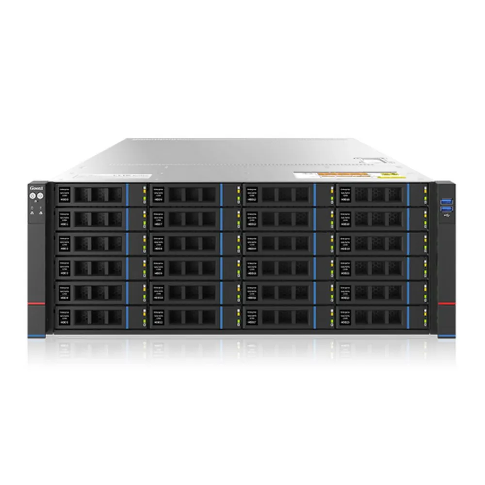 Серверная платформа Gooxi SR401-D24RE-G2, 4U, 2×SP5, 24 отсека SAS/SATA, фото 2