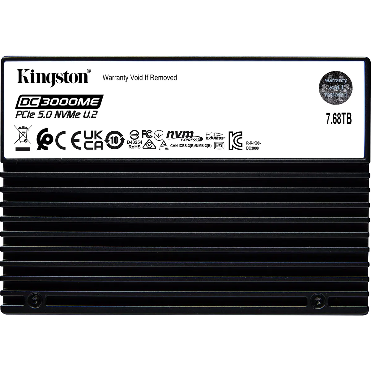 Твердотельный накопитель Kingston DC3000ME SEDC3000ME/7T6, 7.68 ТБ, U.2, NVMe PCIe Gen 5x4, 3D eTLC, фото 2