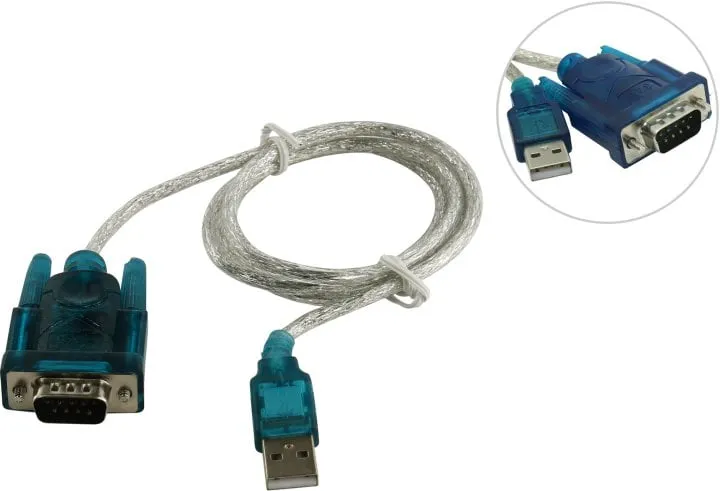 Кабель-адаптер ORIENT USS-102, USB-A — RS-232 DB9M, CH340, 1.2 м