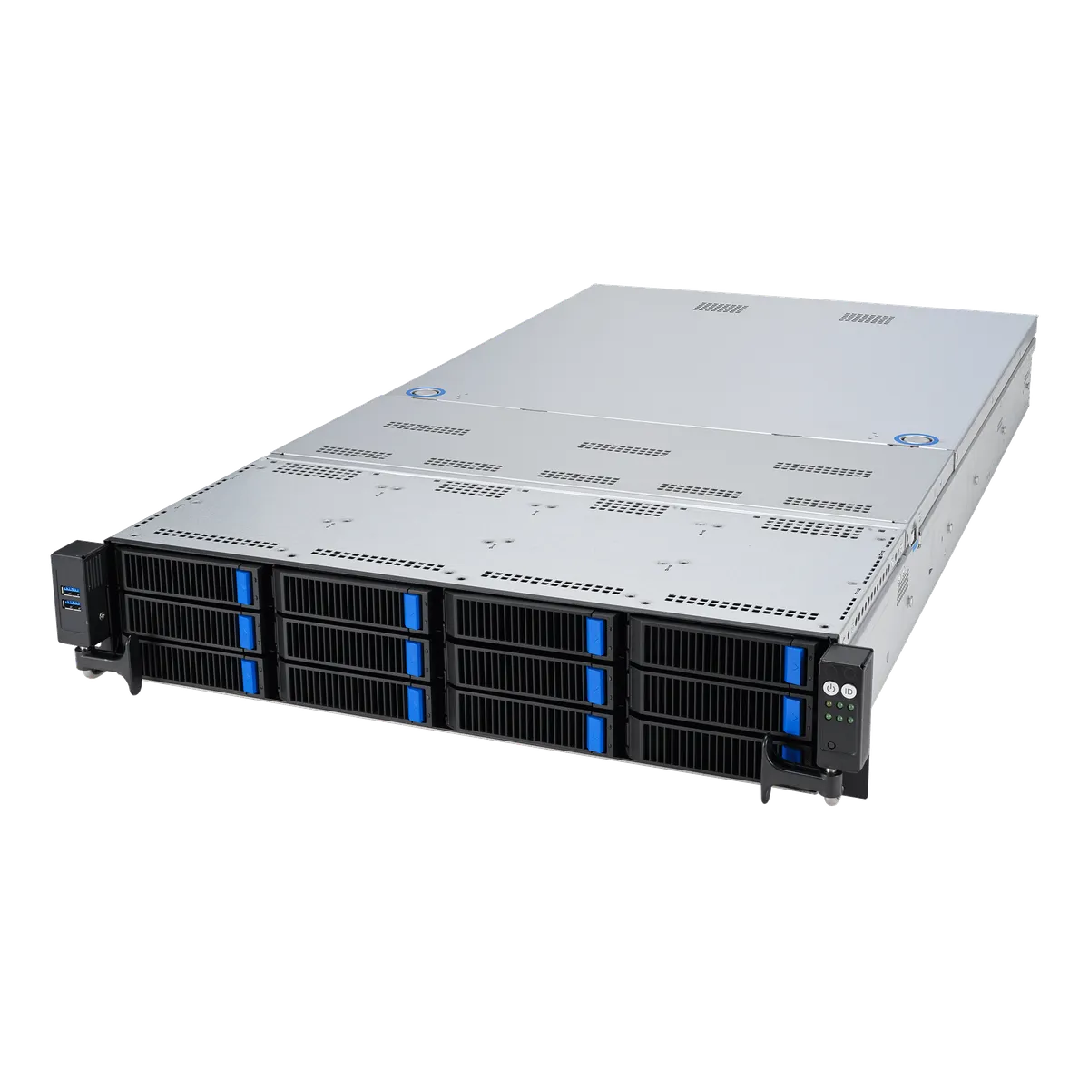 Серверная платформа ASUS RS720-E11-RS12U, 2U, 2×LGA4677, 32 DIMM DDR5, 1600 Вт, фото 2