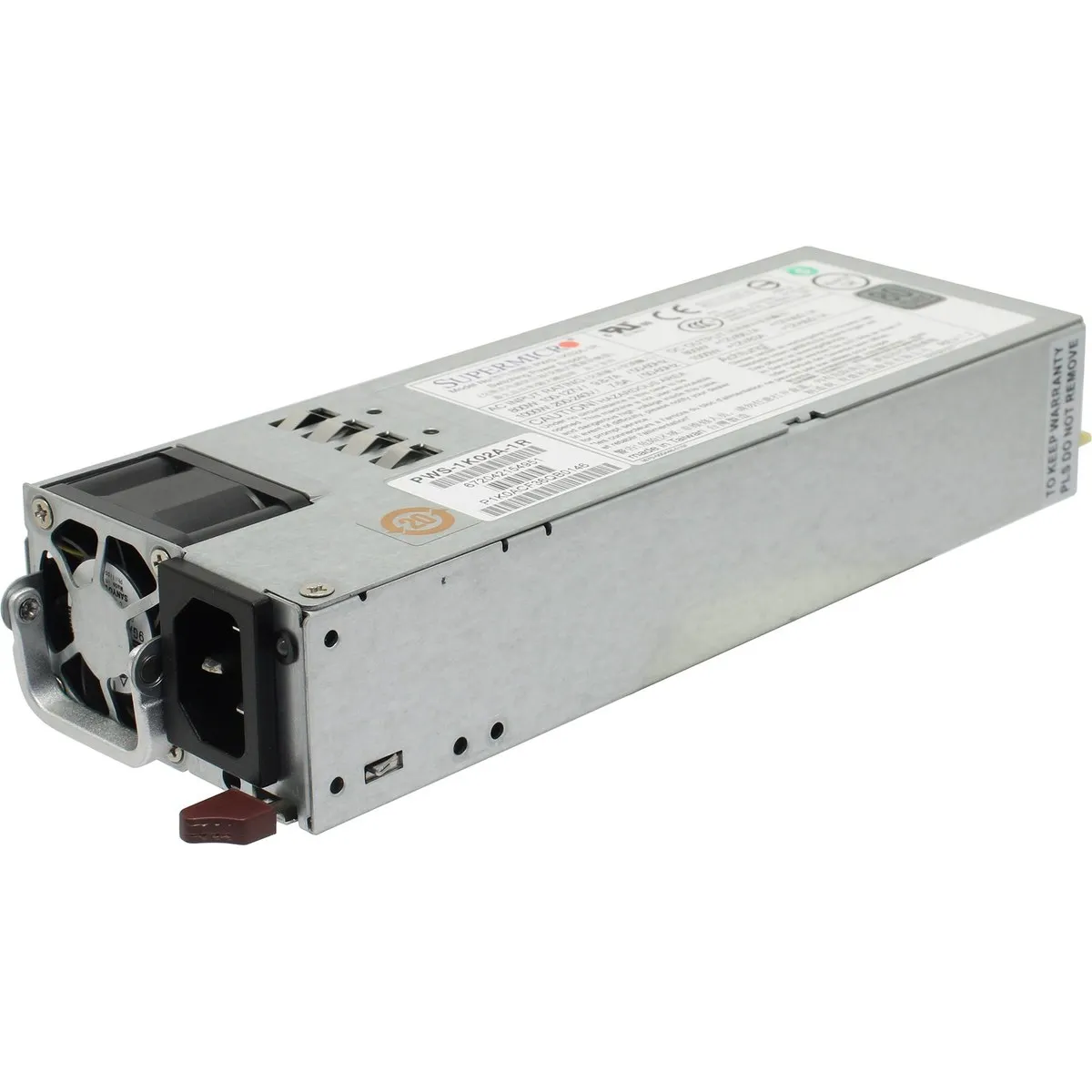 Блок питания Supermicro PWS-1K02A-1R, 1000 Вт, 1U, 80 PLUS Titanium