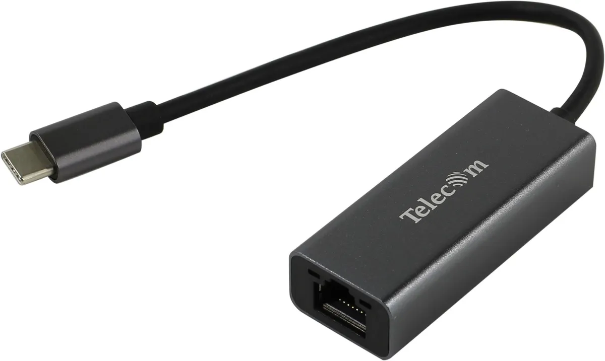 Кабель-переходник Telecom TU320M, USB Type-C — RJ-45, 1000 Мбит/с, 0.15 м, фото 2