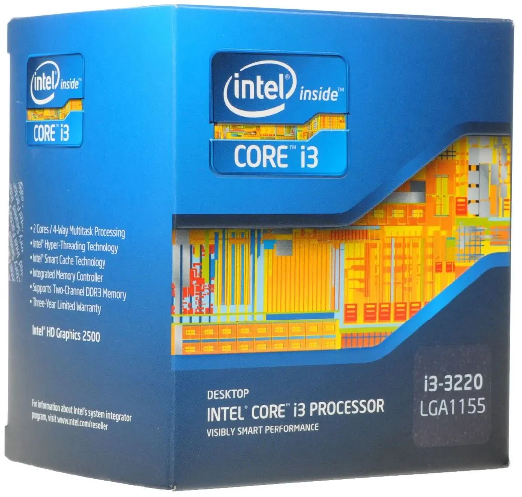 Процессор Intel Core i3-3220 (SR0RG), 2 ядра 3.3 ГГц, 4 потока, LGA 1155, 55 Вт, фото 2