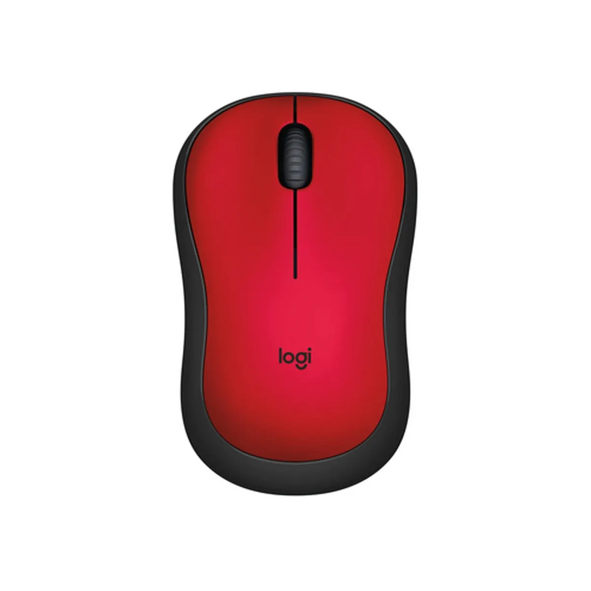 Мышь Logitech M220 Silent, беспроводная, оптическая, 1000 DPI, красная