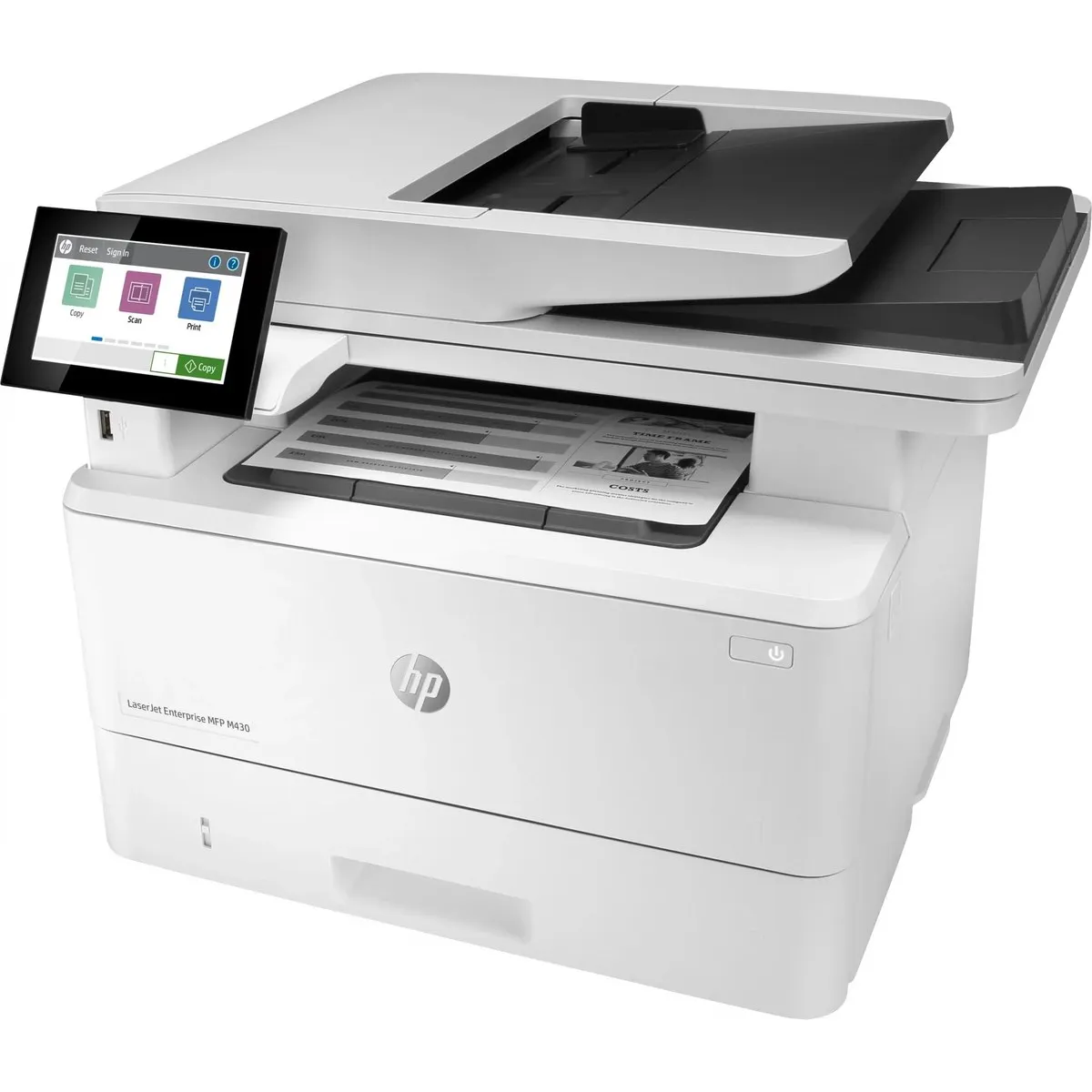 МФУ лазерное HP LaserJet Enterprise M430f (3PZ55A), A4, ч/б, 38 стр/мин, 1200×1200 dpi, дуплекс, Ethernet