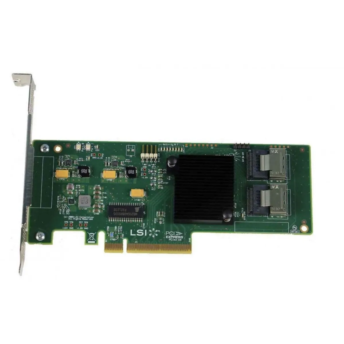 RAID-контроллер LSI SAS 9211-8i, PCIe 2.0 x8, 8 портов SAS/SATA 6 Гбит/с, Low Profile