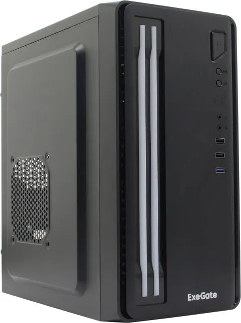 Корпус ExeGate mEVO-7805, Mini Tower, mATX, без БП, 2×RGB, фото 2
