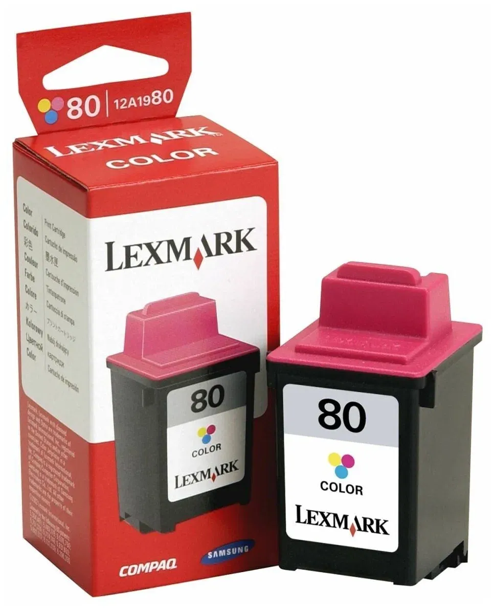 Картридж Lexmark 12A1980E (№80), струйный, цветной, 275 стр. A4, фото 2