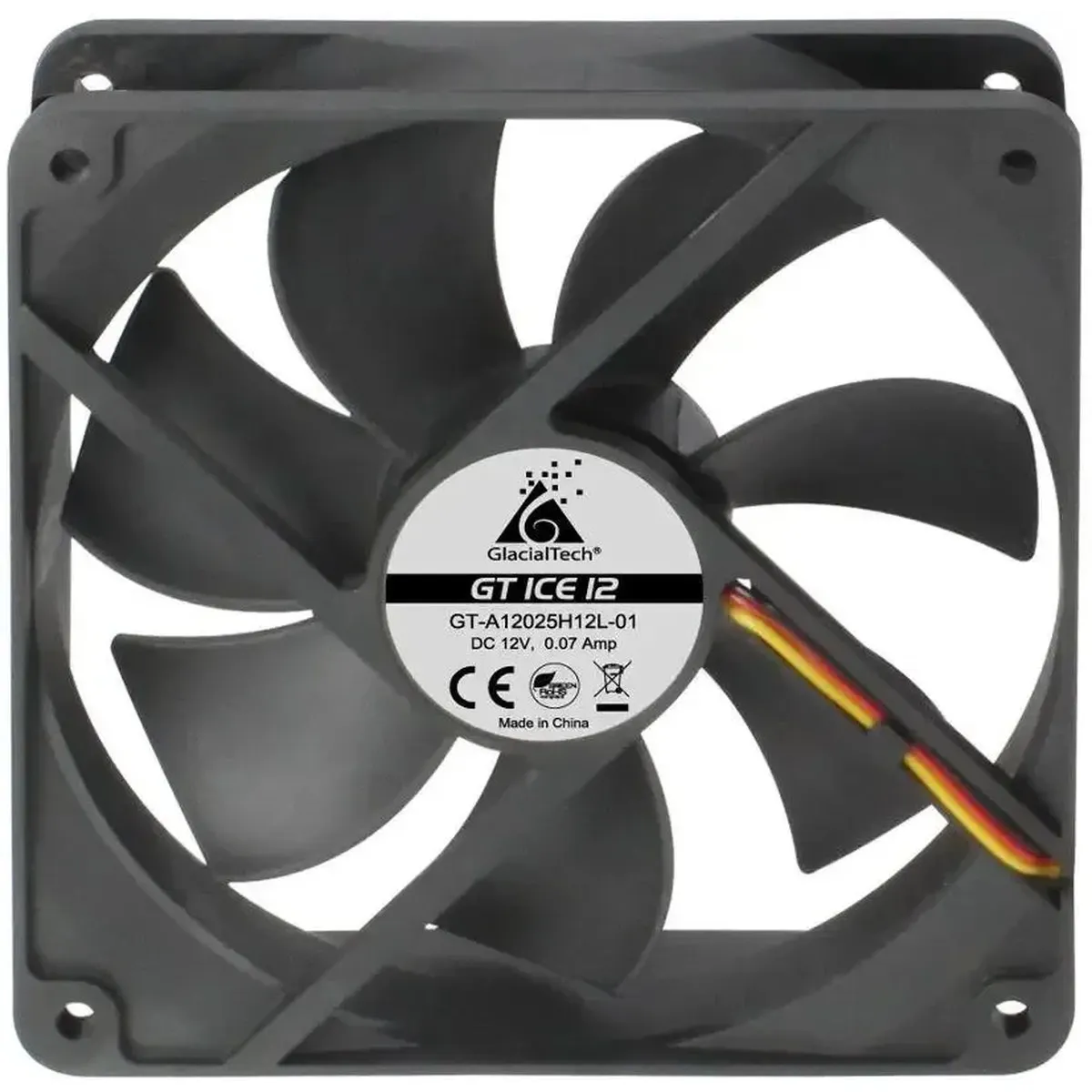 Вентилятор GlacialTech GT ICE 12 CF-12250HD0AC0001, 120×120×25 мм, 1000 об/мин, 19,3 дБ