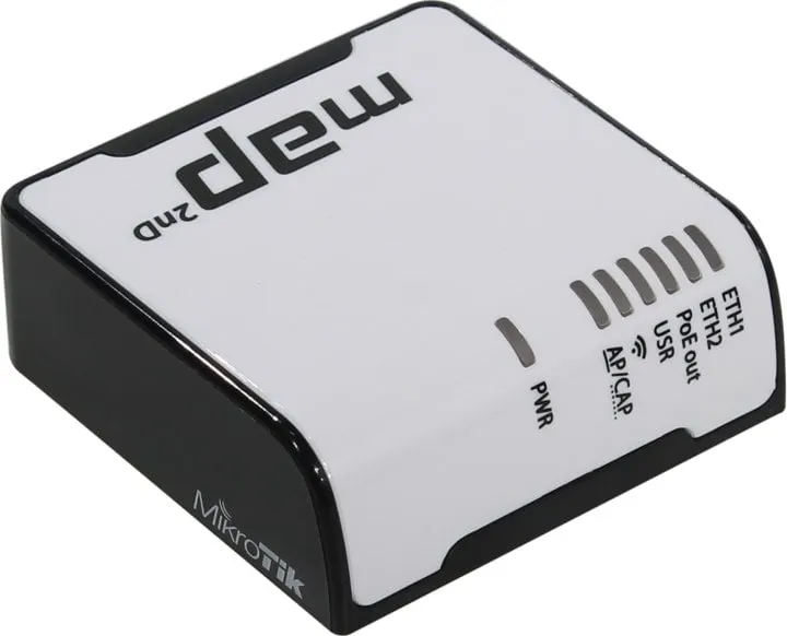 Точка доступа MikroTik mAP RBmAP2nD, 2.4 ГГц 802.11b/g/n, 2×LAN, PoE, фото 2
