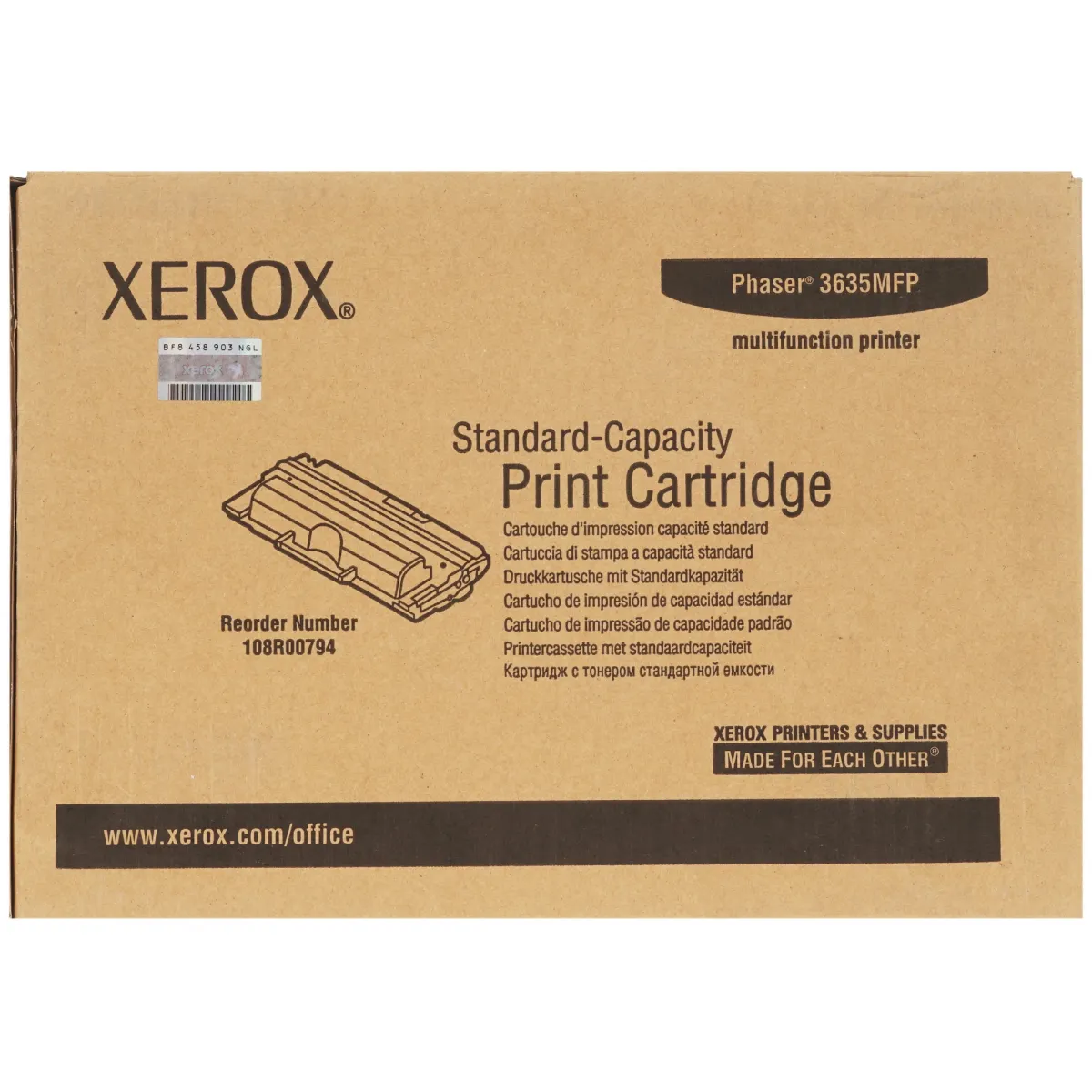 Тонер-картридж Xerox 108R00794, чёрный, 5000 страниц, для Phaser 3635MFP, фото 2