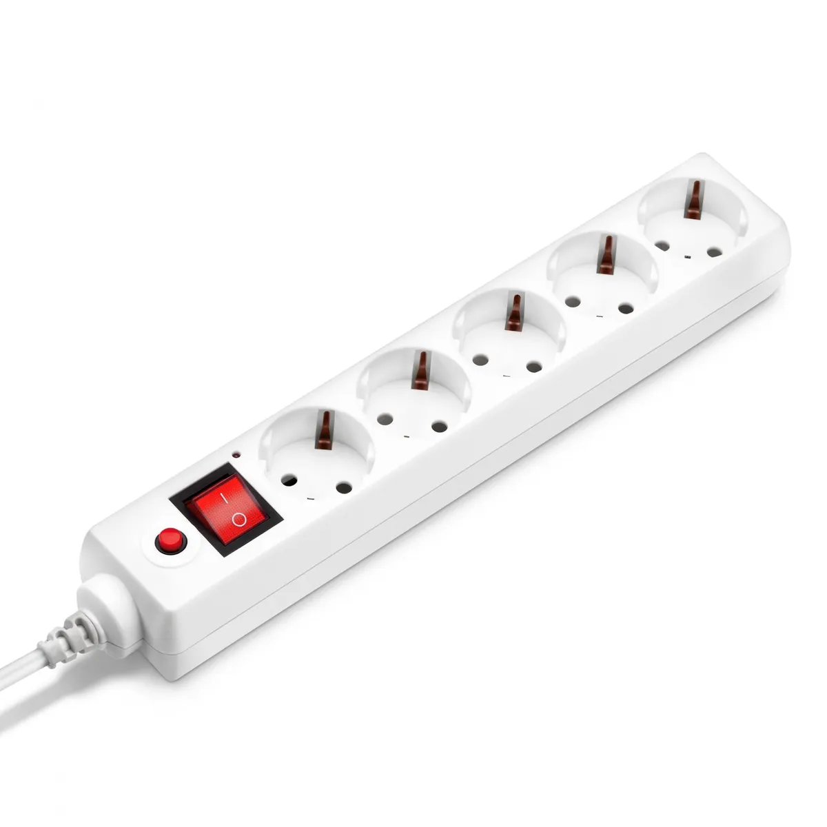 Сетевой фильтр Buro 500SH-1.8-UPS-W, 5 розеток, IEC320-C14, 1.8 м, фото 2