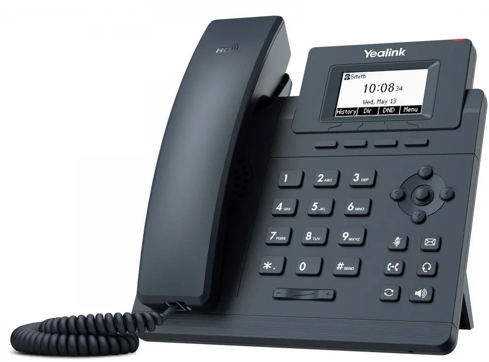 IP-телефон Yealink SIP-T30P, 1 SIP-аккаунт, 2.3" LCD, PoE, БП в комплекте, фото 2
