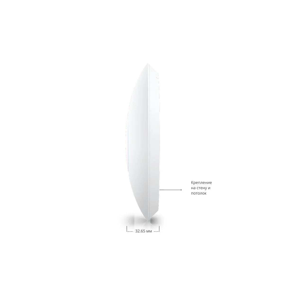 Точка доступа Ubiquiti U6-PLUS (U6+), Wi-Fi 6, 2,4/5 ГГц, PoE