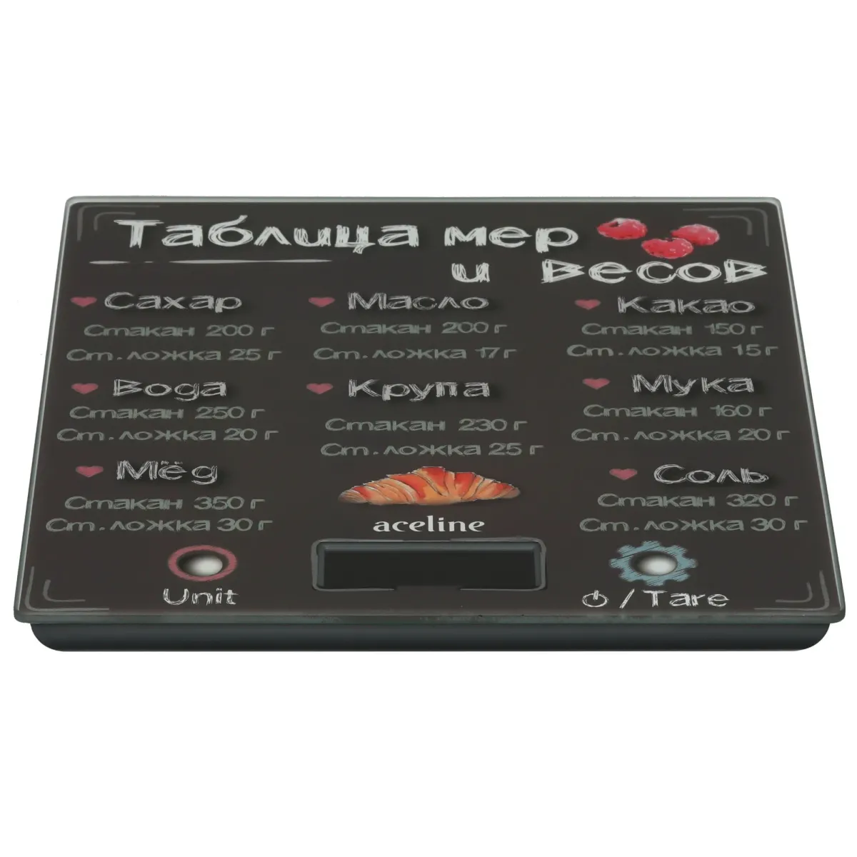Весы кухонные Aceline GM-20B, до 5 кг, точность 1 г, черный, фото 2