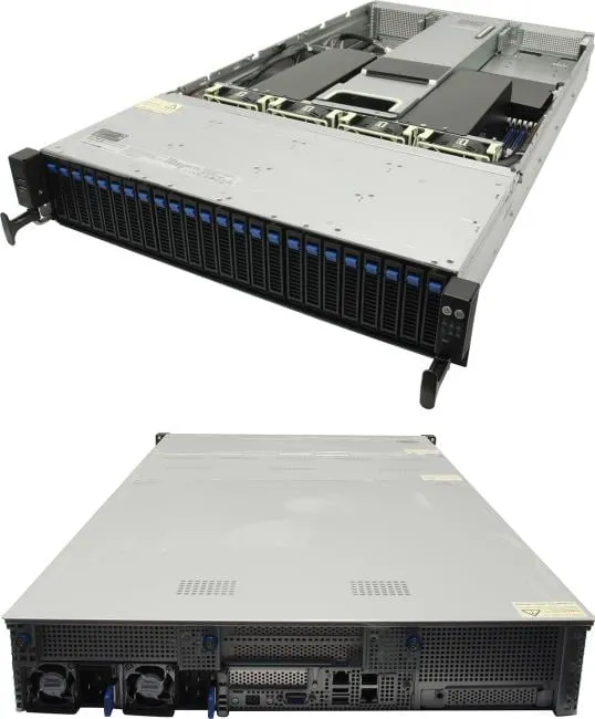 Серверная платформа ASUS RS720-E11-RS24U, 2U, 2x LGA4677, 24x 2.5" NVMe, 2x 10GbE, фото 2